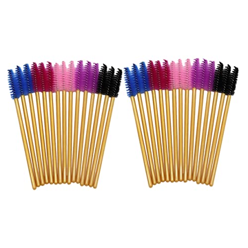 FOYTOKI Eyelash Extensions Brush Comb Makeup Brush Applicator Portable Eyelash Comb for Lashes