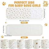 Funnysoft 6 Pcs Newborn Snuggle Strap Adjustable Arms Swaddle Band Baby Belly Band Arms Safe Swaddle Sleep Wrap Blanket for Newborn Infant Boy Girls (Cute Animal Style)