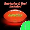 GlowCity Glow in The Dark Football - Size 3/6 Light Up Ball Gifts for Kids, Junior & Teens - Bright Football for Night Outdoor Games - Sports Birthday Gift Ideas for Boys Ages 6 7 8 9 10 11 12 13 14