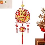 del Año del Caballo 2026,Recuerdo para exponer Durante el Año Nuevo Chino,Colgante Vietnamita 2026 del Año del Caballo Chino - para la Puerta, Ventana, salón, Dormitorio, Entrada, Familia