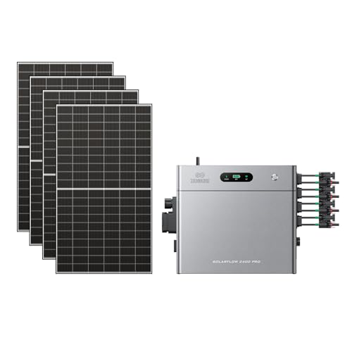 Zendure SolarFlow 2400 Pro - Batterie Solaire Intelligente 2400W AC Bidirectionnel, Entrée PV 4800W (3000W DC+1800W AC), 2.4kWh Extensible, Batterie,...