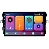 Android 13 Autoradio 9 Zoll Touchscreen für Toyota Auris 2006-2011 mit CarPlay Android Auto Navigation Bluetooth WiFi FM USB Rückfahrkamera SWC Split Screen (3+32GB 8Core)
