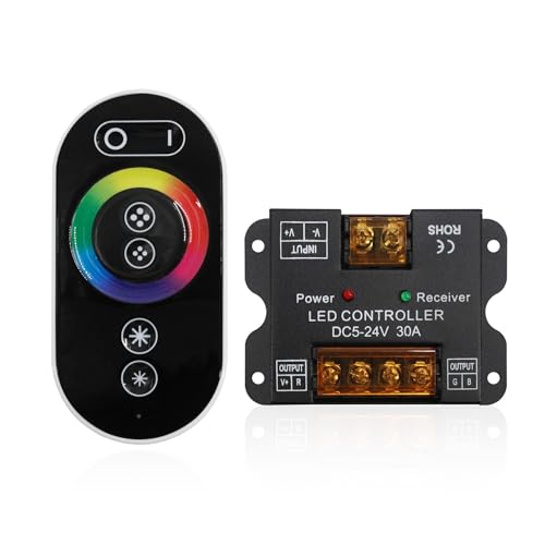 Contrôleur RGB 5-24v variateur LED haute puissance 30A à télécommande tactile
