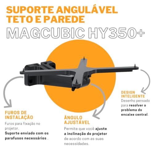 Suporte Angulável de Parede e Teto Compatível com Projetor Magcubic HY350+