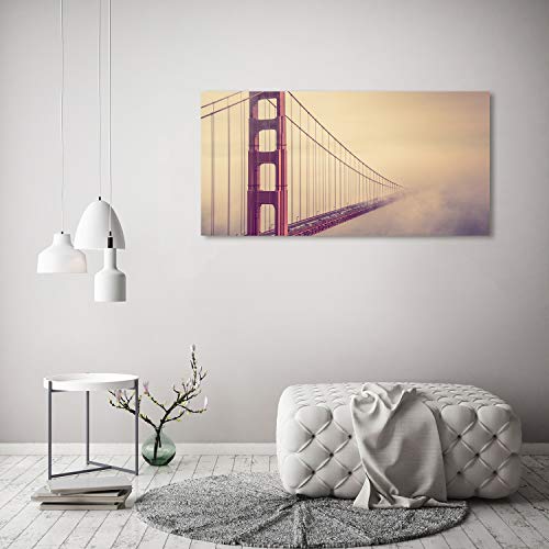 Tableau plexiglas San Francisco grand format 120x60 cm déco murale salon