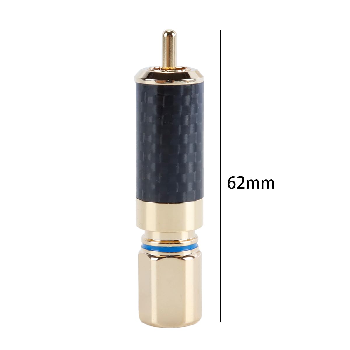 4 Connettori R-CA Di Fascia Alta Da Avvitare Senza Saldatura, Con Connettori Phono R-CA Placcati in Oro E Rodio, Maschio, Cavo Fino a 10,0 Mm