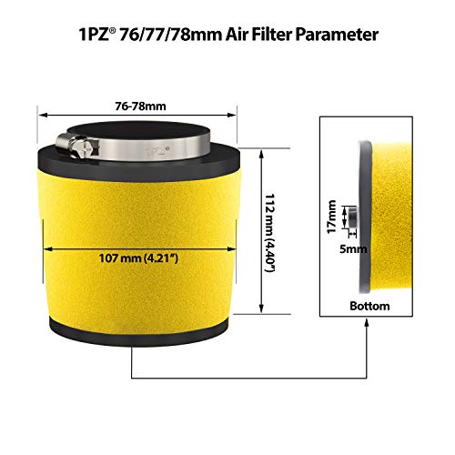 1Pz Hx3-A01 Air Cleaner Filter Replacement For Honda Fourtrax 300 Trx300 Trx300Fw Trx400Fw Trx450Es Trx450S Trx450Fe Trx450Fm 17254-Hc5-900 #TOP1