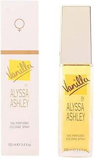 Alyssa Ashley Vanilla - Perfumes for Women and Cologne for Men - Vanilla Fragrance with White Flowers and White Rose Petals - 3.4 oz Cologne Spray