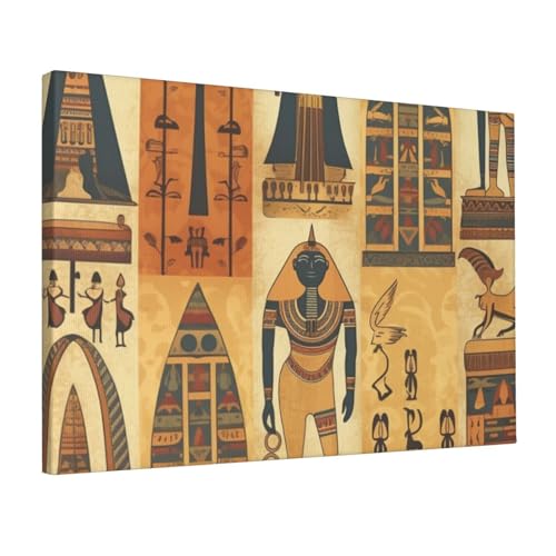 Impression sur toile Égypte ancienne affiche décoration murale bureau