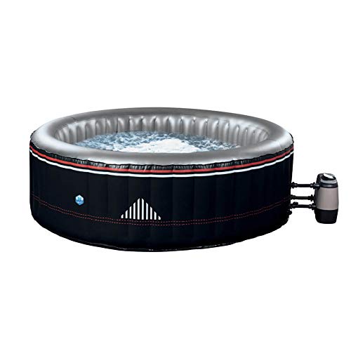 NETSPA - SP-MTA165D - Uppblåsbart spa Montana - färg svart - rund - 6 platser
