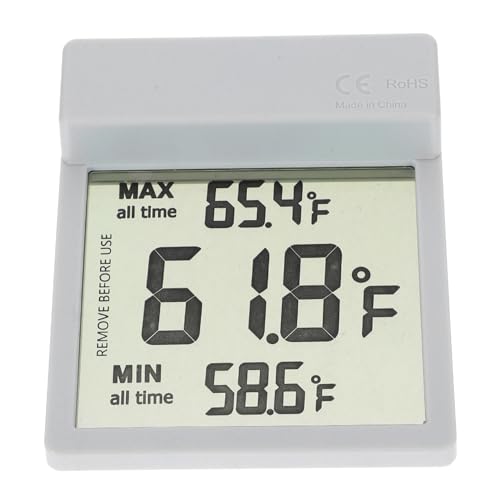 Garneck 1Set Transparent LCD Fish Tank Thermometer Water Temperature Gauge with External Wire Screen Detachable Design Celsius Fahrenheit Switch for Accurate Monitoring