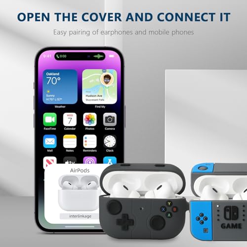 Image of [2Pack] Compatible Airpods Pro 3 Case(2025),Cute Gamepad Design Cases Soft Silicone Protective Cases for Apple AirPods Pro 3rd Generation Case,Airpod Pro 3 Cover with Keychain for Men /Boy