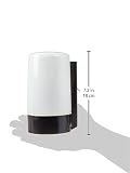 Nuvo Lighting SF77/137 Utility Fixture Die Cast Aluminum Durable Outdoor Wall Mount Porch and Patio Light with White Glass Cylinder, Black – view 3