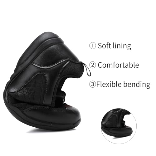 OITLSR Girls Cheer Shoes Breathable Lightweight Comfortable Black Cheerleading Shoes for Youth Cheerleading Training Competition Sneakers Cheer Team Dance Athletic Size 3.5 by OITLSR - Used condition - Image 3