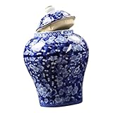 Boîte à thé : bocal pratique avec couvercle hermétique, il permet de conserver les aliments frais et secs plus longtemps. récipients en céramique décoratifs au style rétro