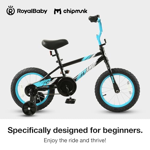 Image of Chipmunk Kids Bike Toddlers 12 14 16 18 Inch Wheel Bicycle Beginners Boys Girls Ages 3-11 Years, Multiple Color Options