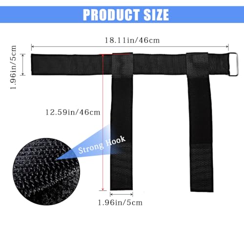 Proberos® Adjustable Dumbbell Foot Attachment for Leg Strength Training, Shin Splint & Injury Recovery, Portable Ankle Straps for Home Gym, Hamstring Curls, Tibialis Trainer, Glute & Quad Exercises 2 41o 76khryL