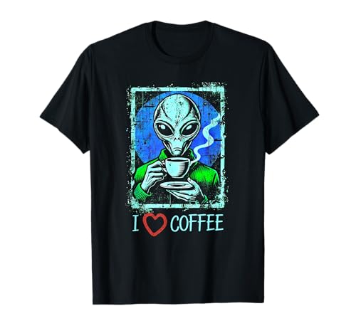 Interstellar Brew Club: Café alienígena con humor cósmico Camiseta