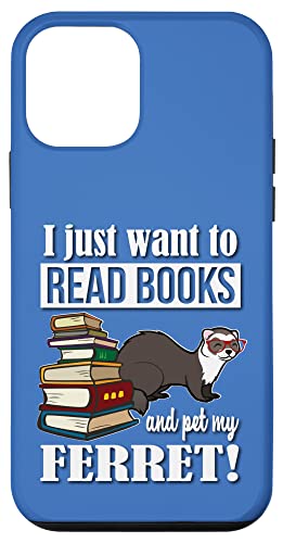 Funny Kids Girls Boys Cute Read Books & Pet Ferret Lover �X�}�z�P�[�X iPhone 12 mini �p