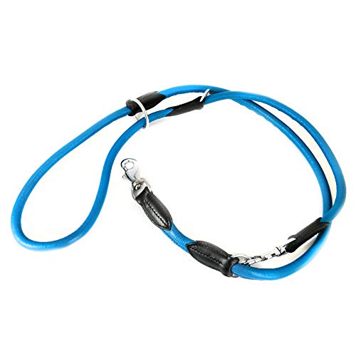 Monkimau Verstellbare Führleine Hundeleine für Hunde aus echt Leder Cover
