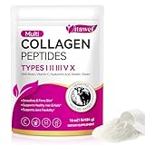 Collagen Peptide Powder,16 oz (41 Servings)-Hydrolyzed Collagen, Hyaluronic Acid Power,Grass Fed Collagen Supplements for Women and Men, Non GMO