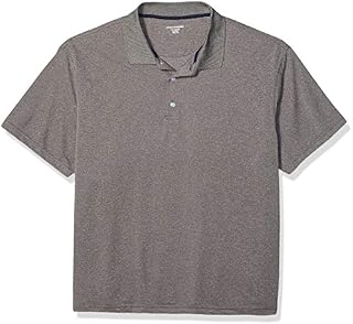 Amazon Essentials Men's Big-Tall Quick-Dry Golf Polo Shirt Shirt, -Medium Heather Gray, 3XLT