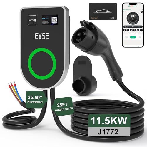 RUTU Ev Charger Level 2 J1772 Chargers, 48 Amp Level