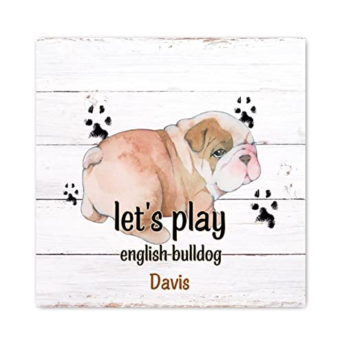 Patte de bouledogue anglais en bois déco chaleureuse pour salon style ferme et cuisine chic