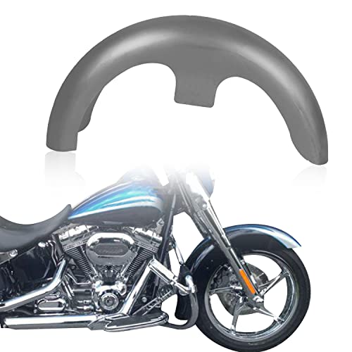 ECOTRIC 21'' Wrap Front Fender designed for 21x3.5 Wheels 120/70-21 Tires Compatible with Harley Touring Softail Ultra Glide Street Glide Road Glide Electra Glide Road King Front Mudguard