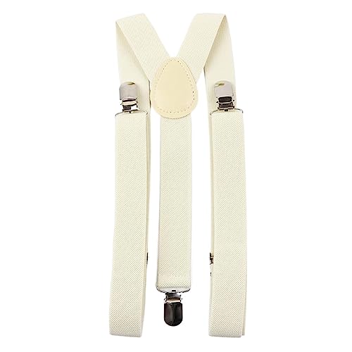 Bretelles réglables en Y pour homme en polyester avec clips robustes