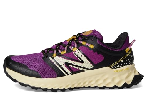 New Balance Tênis de corrida feminino Fresh Foam Garoe V1 Trail, Roxo fúcsia/preto/luz ambiente, 38