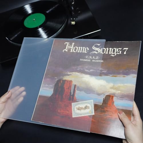 sdroceRyaM Vinyl Record Cover 12 Inches Hard PP Vinyl Record Outer Sleeves Vinyl Protective Sleeves for LP Albums, Translucent, 5 Pack - Thumbnail 6