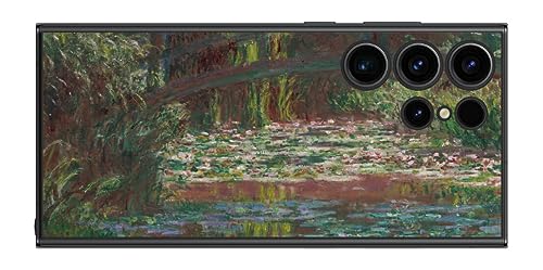 ClearView �T���X�� Galaxy S23 Ultra�p �w�� �ی� �t�B���� ����v�����g �N���[�h�E���l �i Claude Monet) ���@�̒r