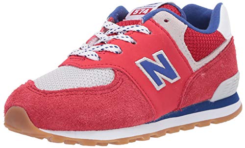 New Balance Kid's Fresh Foam Roav V1 Lace-Up Sneaker, Team Red/Marine, 6 M US Big Kid