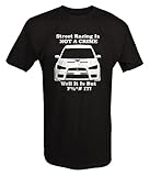 Mitsubishi Lancer EVO Street Racing is NOT A CRIME T shirt - Xlarge