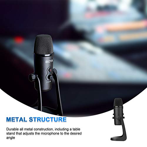 Boya Usb Computer Conference Microphone, Usb Live Condenser Microphone For Computer With Adjustable Pickup Patterns Perfect For Podcast, Streaming, Gaming, Vloggig, Work #TOP2