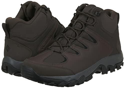 Columbia Buxton Peak Mid II Tênis de caminhada masculino, Cordovan/preto, 10