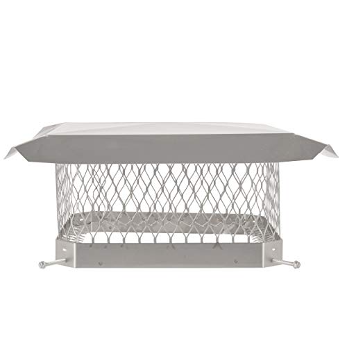 Shelter Pro SPSS1313 Stainless Steel Chimney Cap-Fits Outside Tile Dimensions: 13"x13" by HY-C - Used condition - CA$69.93
