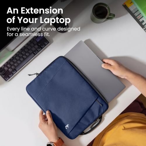 Image of tomtoc Slim & 360 Protective Laptop Sleeve for 14-inch HP Lenovo Dell Acer ASUS Samsung Laptop Chromebook, Water-Resistant Case with CornerArmor, Fits 13.5-14.4 Inch Surface Laptop Studio /6 /5 /4 /3