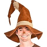 Brown Polyester Scarecrow Hat For Adult - 1 Count - Durable, Comfortable & Stylish Costume Accessory - Perfect For Themed Parties & Events, One Size Fits Most