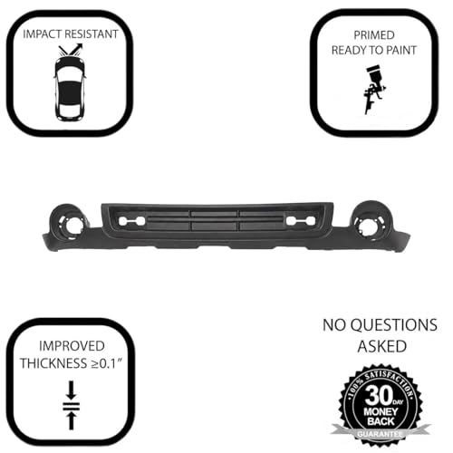 Image of FitParts For GMC Sierra 2500 /3500 2007-2010 Front Lower Bumper Deflector | Textured, Gray, OEM 15921531, GM1092218