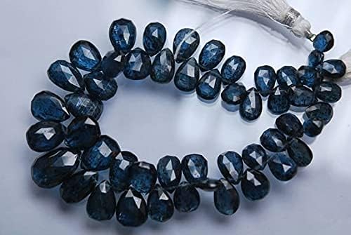 Kyanite bleue naturelle en briolettes facettées de qualité gemme pour joaillerie - 5