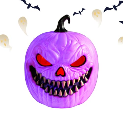 Farol de calabaza iluminado para mesa de café, chimeneas y rincones del salón