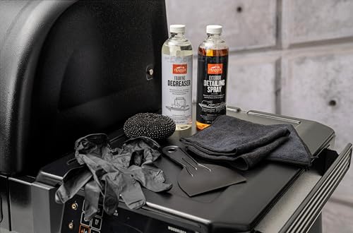 Traeger Grills Deep Cleaning Kit - Exterior Detailing Spray (16oz), Foaming Degreaser (16oz), Grill Scraper & Pad, Microfiber Towels, Nitrile Gloves - Tools for cleaning Grill, Smoker, Oven, Griddle by Traeger - Image 5