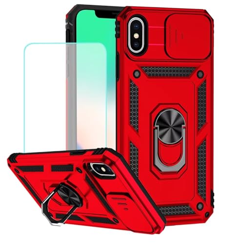 Coque iPhone Xs Max magnétique anti-choc avec anneau 360°