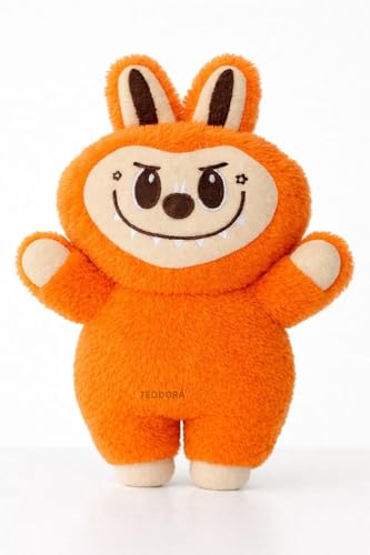 Image of Cute face Doll Soft Toy for Girls Boys Kids,Orange,Cute Character Plush Stuffed Baby Teddy Gift Birthday, 25 cm