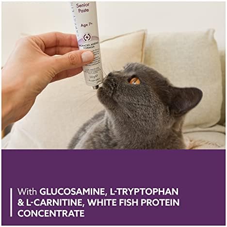 GimCat EXPERT LINE Senior Paste - This functional cat snack supports healthy ageing for cats aged 7 years and older - 1 tube (1 x 50 g)