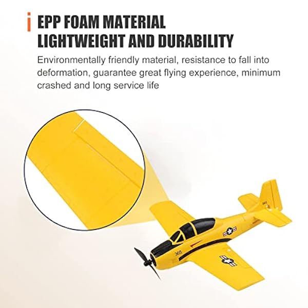 RC Airplane 2,4Ghz 4-kanals fjärrkontroll, med 6G/3D-läge RC-flygplan, flygfärdigt med stabiliseringssystem, perfekt för barn och nybörjare