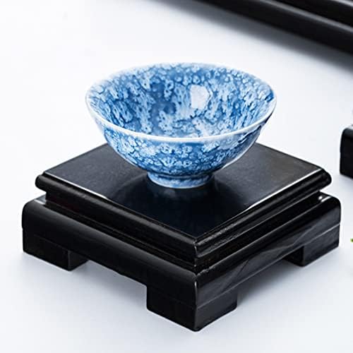 Cabilock Wood Display Base Vintage Wooden Base Flower Vase Display Stand Oriental Furniture Base Small Square Teapot Base Home Decorations