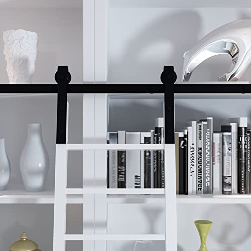 Kit de herrajes de gama alta para escalera deslizante negra de biblioteca 5